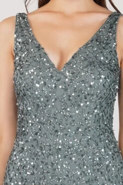 Greyson Teal Sequin Maxi Dress -Lace & Beads 10 1 277a6d28 a35a 48fb ac7c 251d7212d4ce