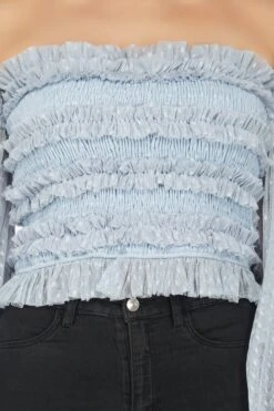 Rolf Top In Blue Polka 13 Rolf Top In Blue Polka -Lace & Beads 10 5