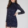 Athena Long Sleeve Sequin Mini Dress In Dark Blue -Lace & Beads 12 21 Copy c7c88e4d d806 421a 8ad2 0fcdd8df216c