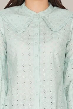 Jerri Cotton Broderie Shirt In Pastel Green -Lace & Beads 13 7b78b99b 7cdc 4bbd 9d12 9bdfc8d8f9be