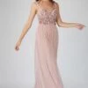 Riva Embellished Corset Maxi Dress In Pink -Lace & Beads 16 4