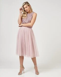 Picasso Pink Sequin Top -Lace & Beads 190314LBD KLK 1104