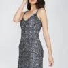 Greyson Grey Sequin Mini Dress -Lace & Beads 1 15 Copy