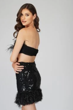 Xara Black Feather Top -Lace & Beads 1 18 Copy 717c1e96 3d01 49e3 9cc8 c70cfd614570