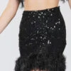 Zuri Sequin Black Feather Skirt 1 Zuri Sequin Black Feather Skirt -Lace & Beads 1 21 Copy 298be4d9 a892 4042 b2e0 717f1c1e5e97
