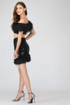 Zuri Sequin Black Feather Skirt -Lace & Beads 1 22 Copy 9f2cc2c0 0c5d 4309 95dd 556b5239a521