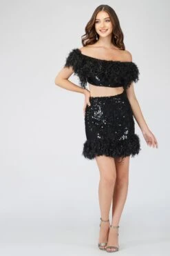 Zuri Sequin Black Feather Skirt -Lace & Beads 1 25 Copy 8f578451 43dd 4f24 9b78 208604e6e5e2