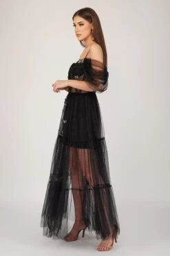 Lottie Butterfly Dress In Black -Lace & Beads 1 29 Copy 1671c626 b140 4e14 8ba2 a81fe0ddac64