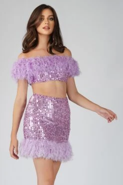 Zuri Sequin Lilac Purple Feather Top -Lace & Beads 1 3 Copy 6406a368 6ac0 4cd5 95a6 53bc7da0b076