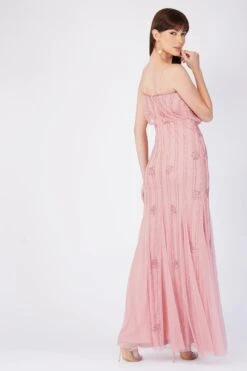 Keeva Dusty Pink Bridesmaid Dress -Lace & Beads 1 3 4589aaa8 9970 422d 9fa1 c150432ec9e7