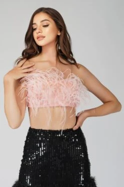 Xara Pink Feather Top -Lace & Beads 1 6 Copy 5d343d72 eaf3 439f b850 5ab12ca3b7f0