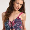 Butterfly Top In Multi Pink Sequin