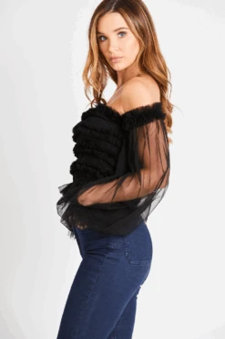Rolf Black Mesh Top -Lace & Beads 1 f1e14987 53e9 48ca 9b6a a3efe21d4bc8