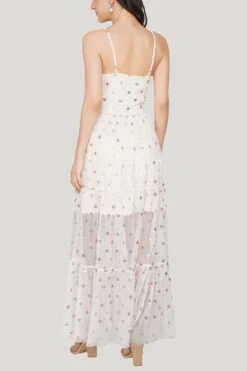 Poppy Mesh Midi Dress In Pink -Lace & Beads 26 98429cd1 531c 4a5f 9f96 59d95a4dc470