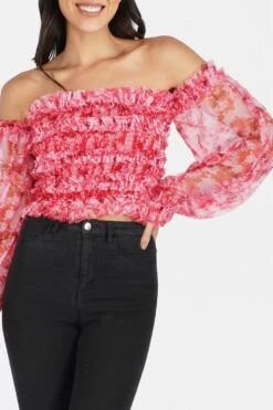 Rolf Top In Red Print -Lace & Beads 2 ec803016 a6ad 47be 92eb 3acf2b81803e