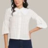 Jerri Cotton Broderie Shirt In White 2 Jerri Cotton Broderie Shirt In White -Lace & Beads 37 4bfb69f5 3cb1 4131 a50d ecc242771fc6
