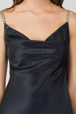 Sienna Navy Blue Satin Maxi Dress -Lace & Beads 3 6 ae36a98c 9e37 44ed a41b 1056f7011d5a