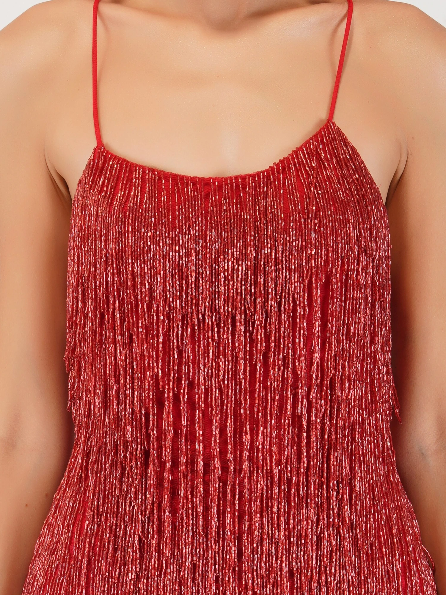 Anita Red Tassel Mini Dress 12 Anita Red Tassel Mini Dress - Image 10