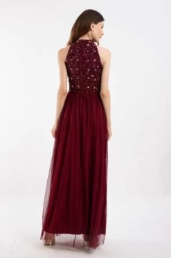 Gui Burgundy Bridesmaid Dress -Lace & Beads 5 15 Copy