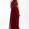 Gui Burgundy Bridesmaid Dress -Lace & Beads 5 4 Copy