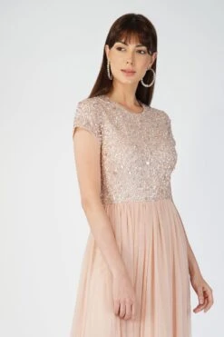 Picasso Short Sleeve Blush Pink Bridesmaid Dress -Lace & Beads 7 1 327f023b 8878 43d8 b959 27723b941012