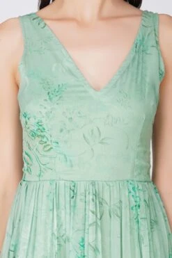 Ayden Green Printed Maxi Dress -Lace & Beads 7 4