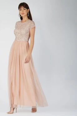 Picasso Short Sleeve Blush Pink Bridesmaid Dress -Lace & Beads 7 4 74dabb7c 81b6 47c5 b379 c902fb2cc9a3