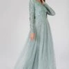 Elle Long Sleeve Sage Green Bridesmaid Maxi Dress -Lace & Beads 7bf7be5d46c147b9f1ee72e1594a9d89