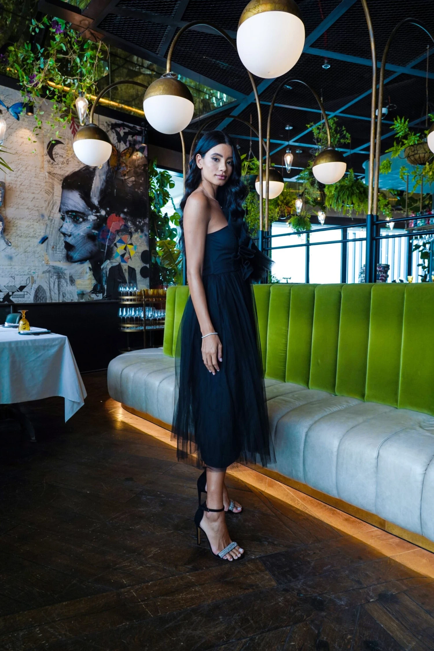 Butterfly Black Tulle Midi Dress 6 Butterfly Black Tulle Midi Dress - Image 4