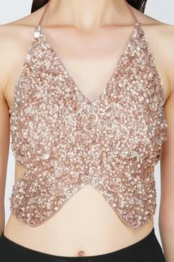 Butterfly Top In Mink -Lace & Beads Butterflytop 24