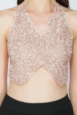 Butterfly Top In Blush Nude -Lace & Beads Butterflytop 42