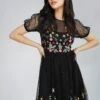 Dahlia Black Embroidered Dress -Lace & Beads DahliaLB L 97 2 edited