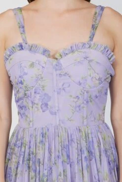 Dane Purple Corset Midi Dress -Lace & Beads Dane 6