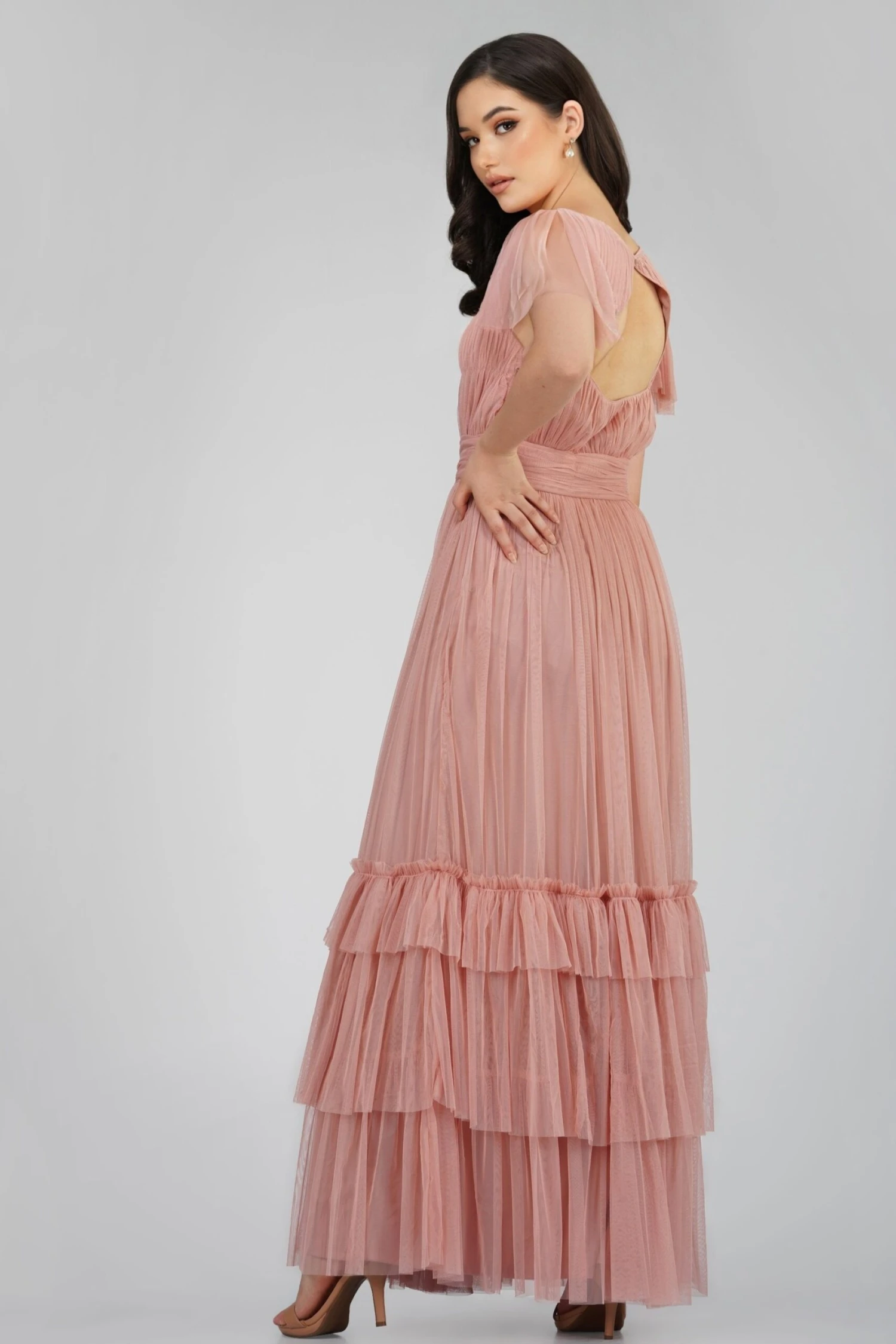 Diva Mink Tulle Bridesmaid Dress 4 Diva Mink Tulle Bridesmaid Dress - Image 2