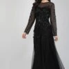 Luciene Long Sleeve Embellished Maxi Dress In Black 2 Luciene Long Sleeve Embellished Maxi Dress In Black -Lace & Beads FairyTaleDresses 48 edited