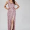 Greyson Pink Sequin Maxi Dress
