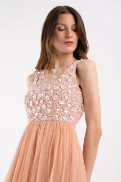 Hazel Blush Pink Bridesmaid Dress -Lace & Beads HAZELMIDXI 3