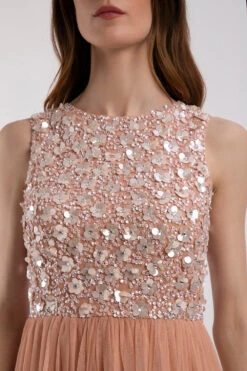 Hazel Blush Pink Bridesmaid Dress -Lace & Beads HAZELMIDXI 5