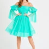 Amora Green Tulle Dress -Lace & Beads INN5717GRN 1