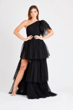 Rowan One Shoulder Tulle Gown