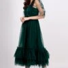 Jayne Emerald Green Tulle Midi Dress -Lace & Beads JayneEmeraldGreen 4