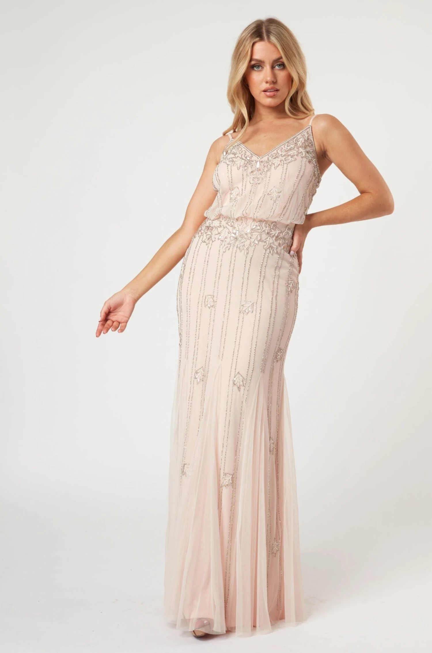 Keeva Nude Blush Bridesmaid Dress 7 Keeva Nude Blush Bridesmaid Dress - Image 5