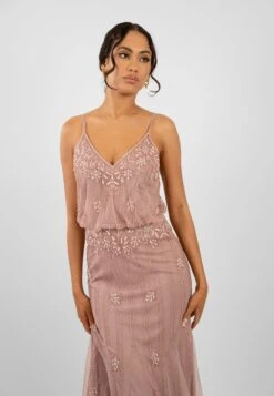 Keeva Mauve Bridesmaid Dress -Lace & Beads KeevaMaxiMauve 3