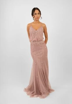 Keeva Mauve Bridesmaid Dress -Lace & Beads KeevaMaxiMauve 6