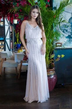 Keeva Nude Blush Bridesmaid Dress 20 Keeva Nude Blush Bridesmaid Dress -Lace & Beads KeevaNude 2