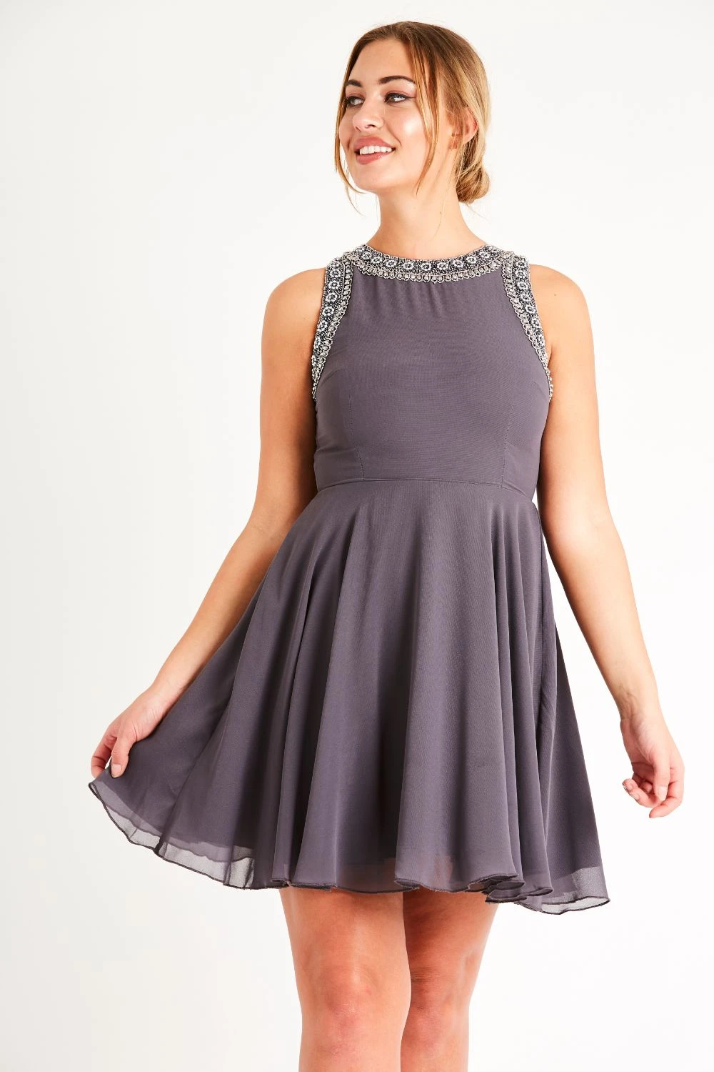 Dunya Skater In Grey 4 Dunya Skater In Grey - Image 2