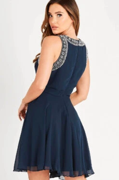 Dunya Skater In Navy -Lace & Beads LNB1577NVY 3