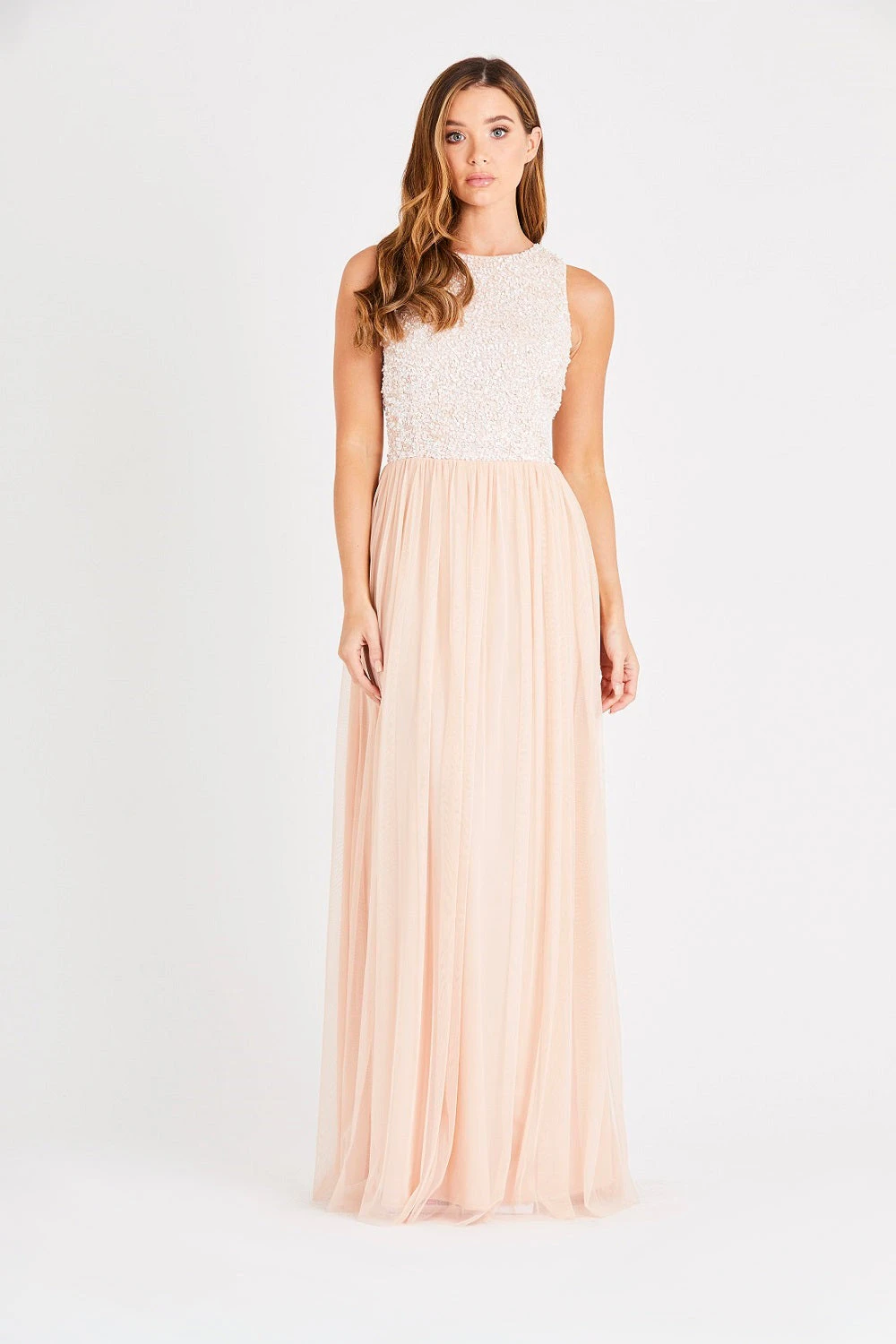 Picasso Bridesmaid Maxi In Blush Nude 5 Picasso Bridesmaid Maxi In Blush Nude - Image 3