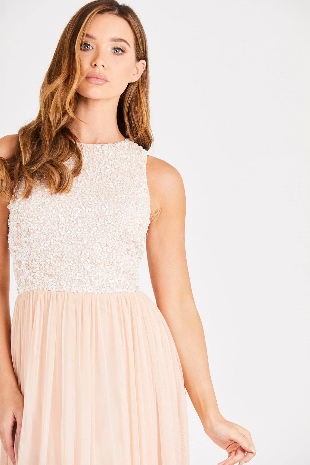 Picasso Bridesmaid Maxi In Blush Nude 4 Picasso Bridesmaid Maxi In Blush Nude - Image 2