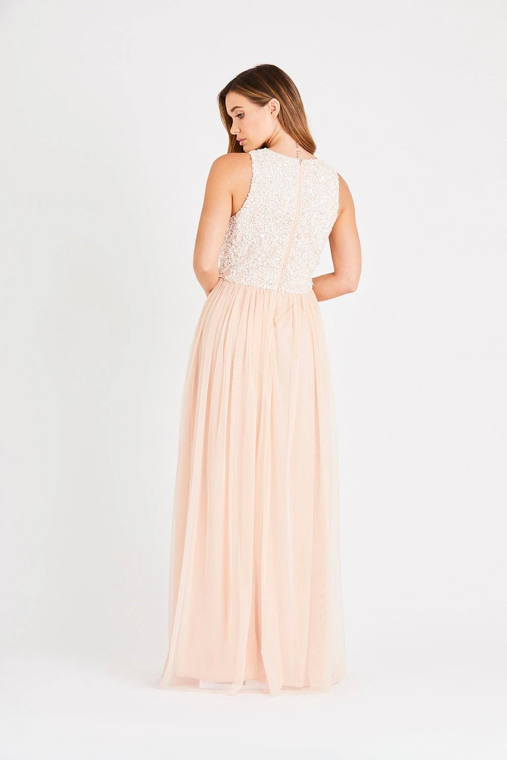 Picasso Bridesmaid Maxi In Blush Nude 8 Picasso Bridesmaid Maxi In Blush Nude - Image 6